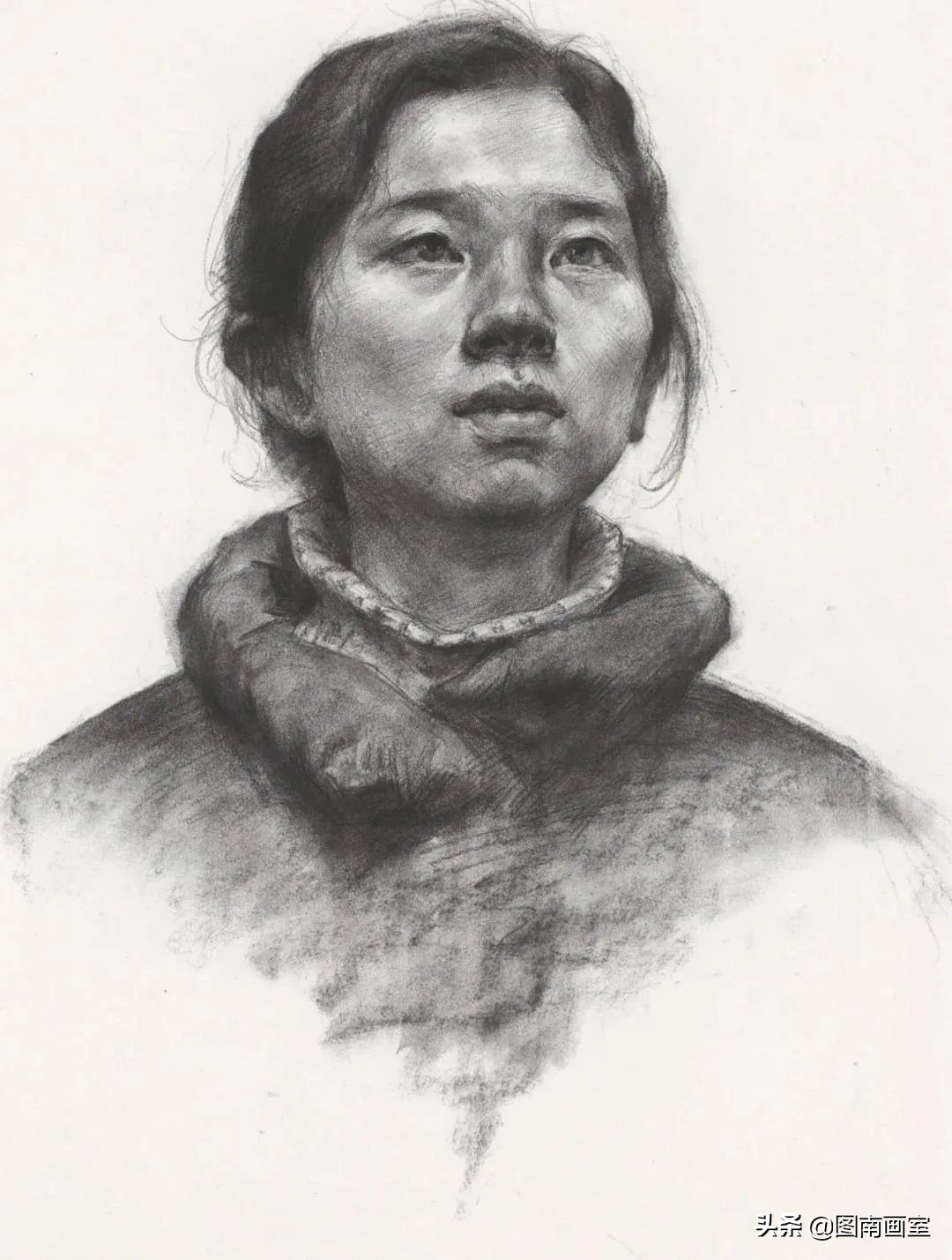 中国美术学院素描头像高分作品,全国素描高分作品