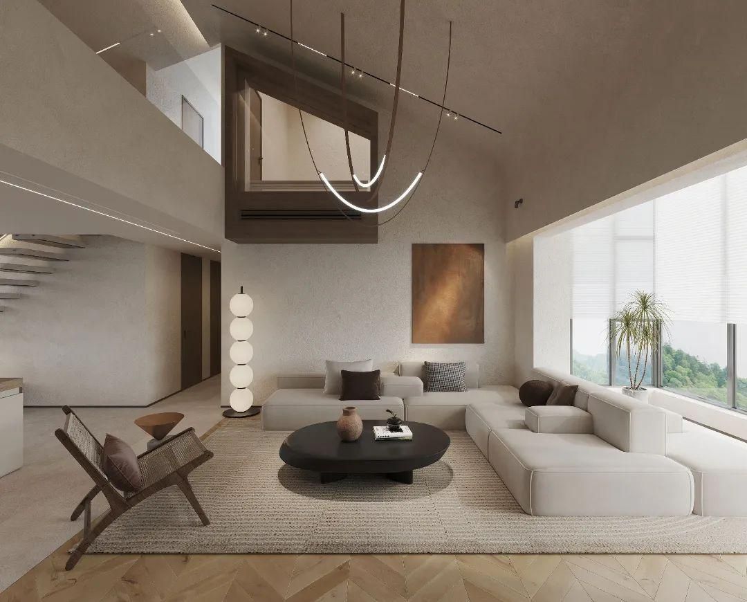 小三室2022装修风格现代简约轻奢,大平层装修风格大全2022新款