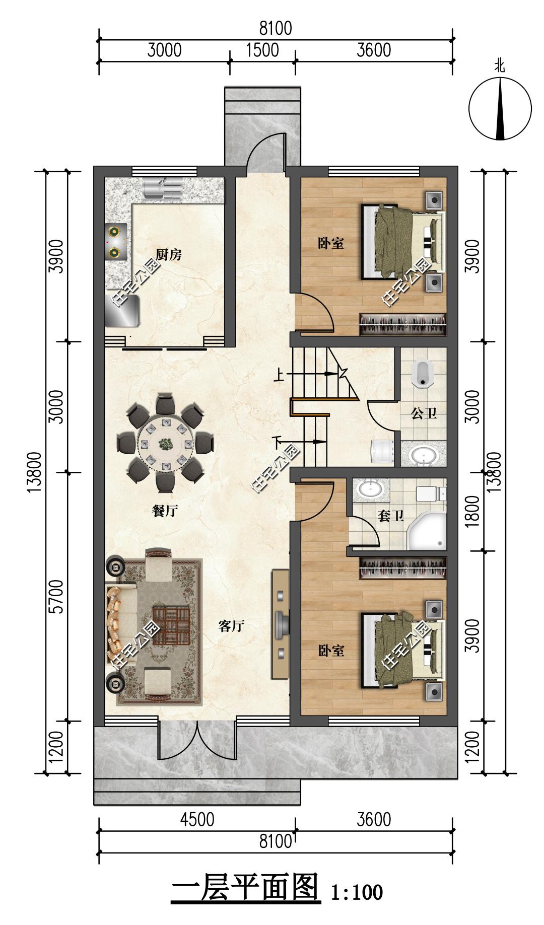 两侧有邻居不能开窗图纸怎么设计,左右有邻居不开窗的设计图纸