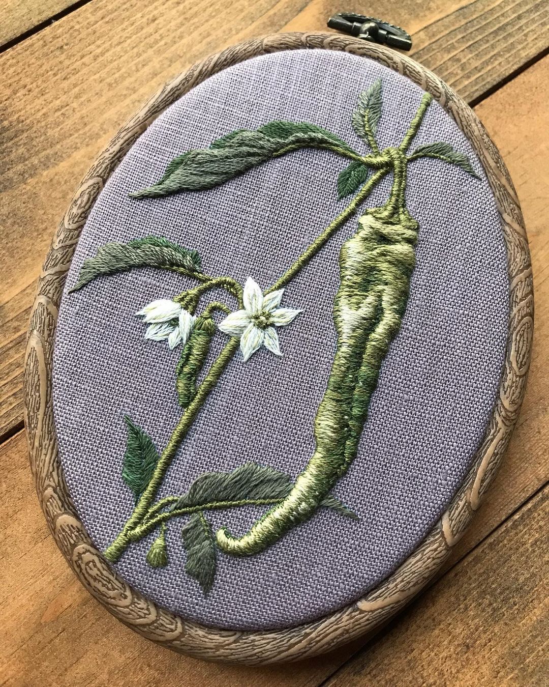 一针一线日本纯手工刺绣,日本刺绣简单又漂亮