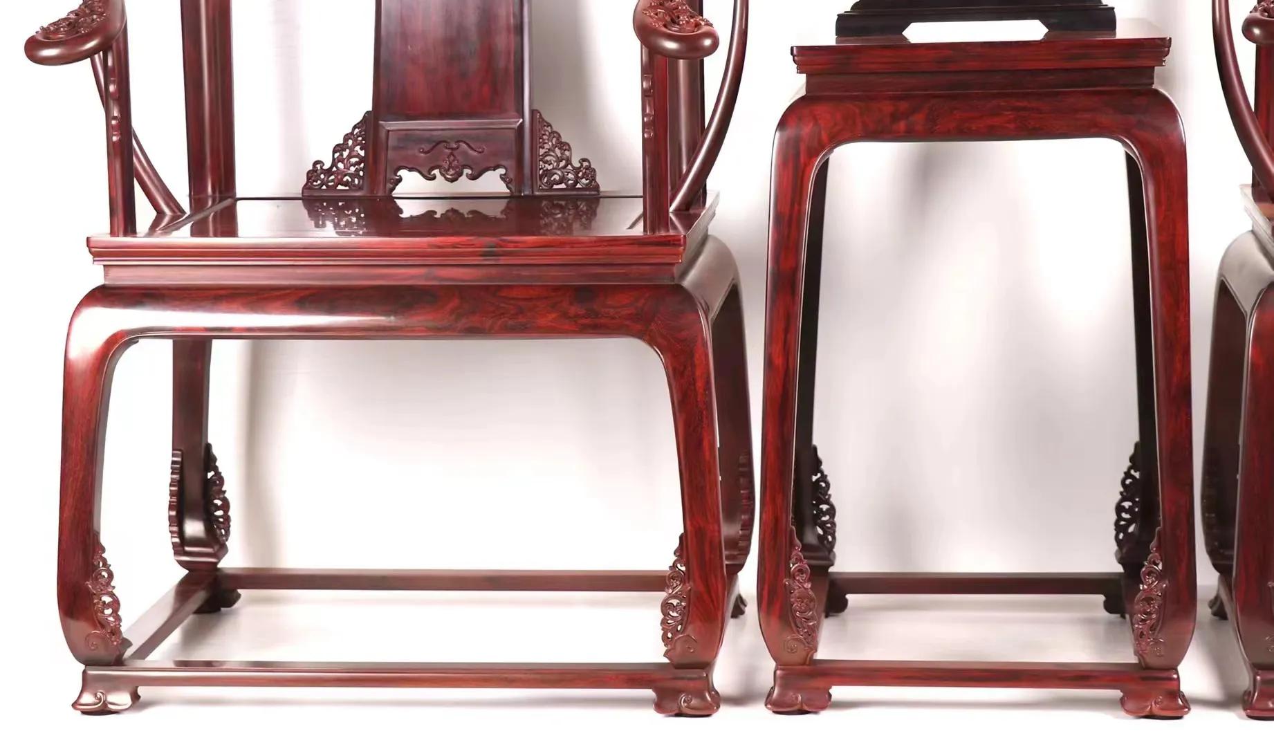 印度小叶紫檀皇冠椅价格,印度小叶紫檀波浪纹椅