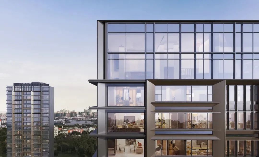 斜切转角楼梯立面施工图,建筑立面效果设计处理手法