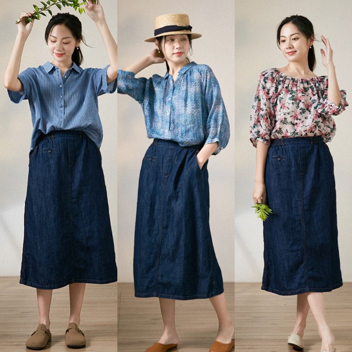 40岁女人不差钱，推荐试试这4条“半身裙”，舒适显瘦还洋气