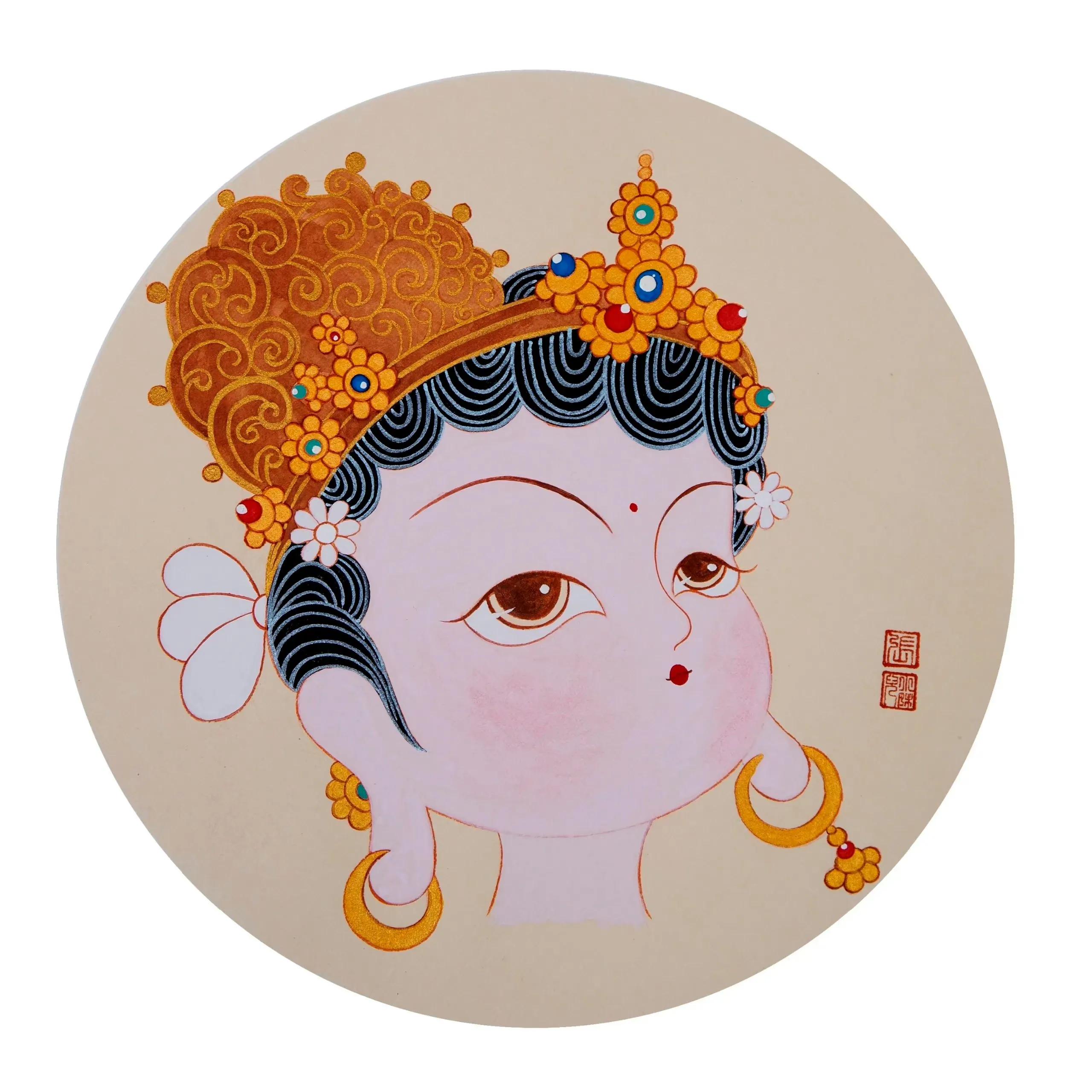 一花一世界一菩提的小和尚头像,可爱又沙雕的菩萨头像