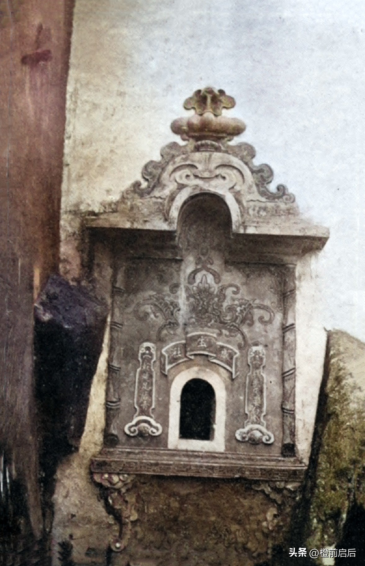 超清彩修复！1911年的福建福州，新娘头上扣竹篓，竟然还有弃婴塔