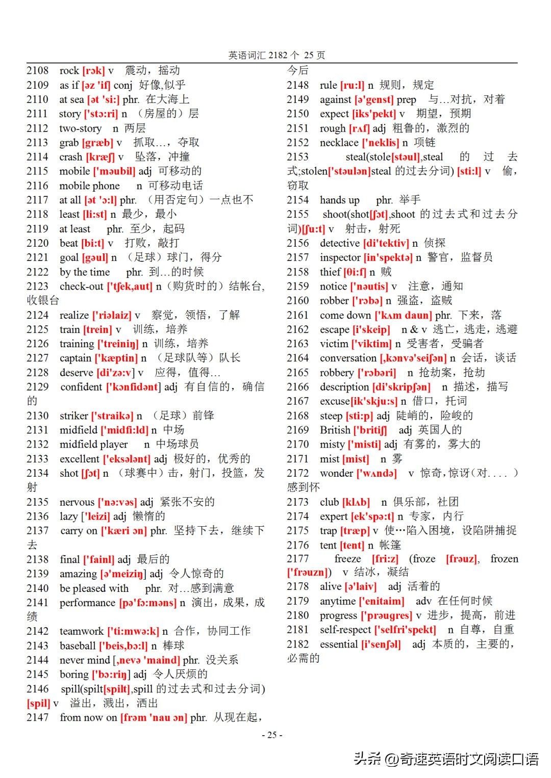 初中英语词汇表2182听写版,初中英语218个重点英语短语