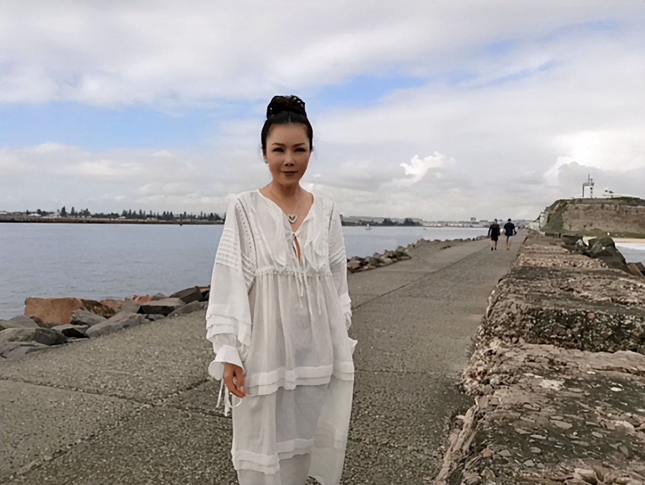 田震经典短发造型,田震穿中山装刚出道