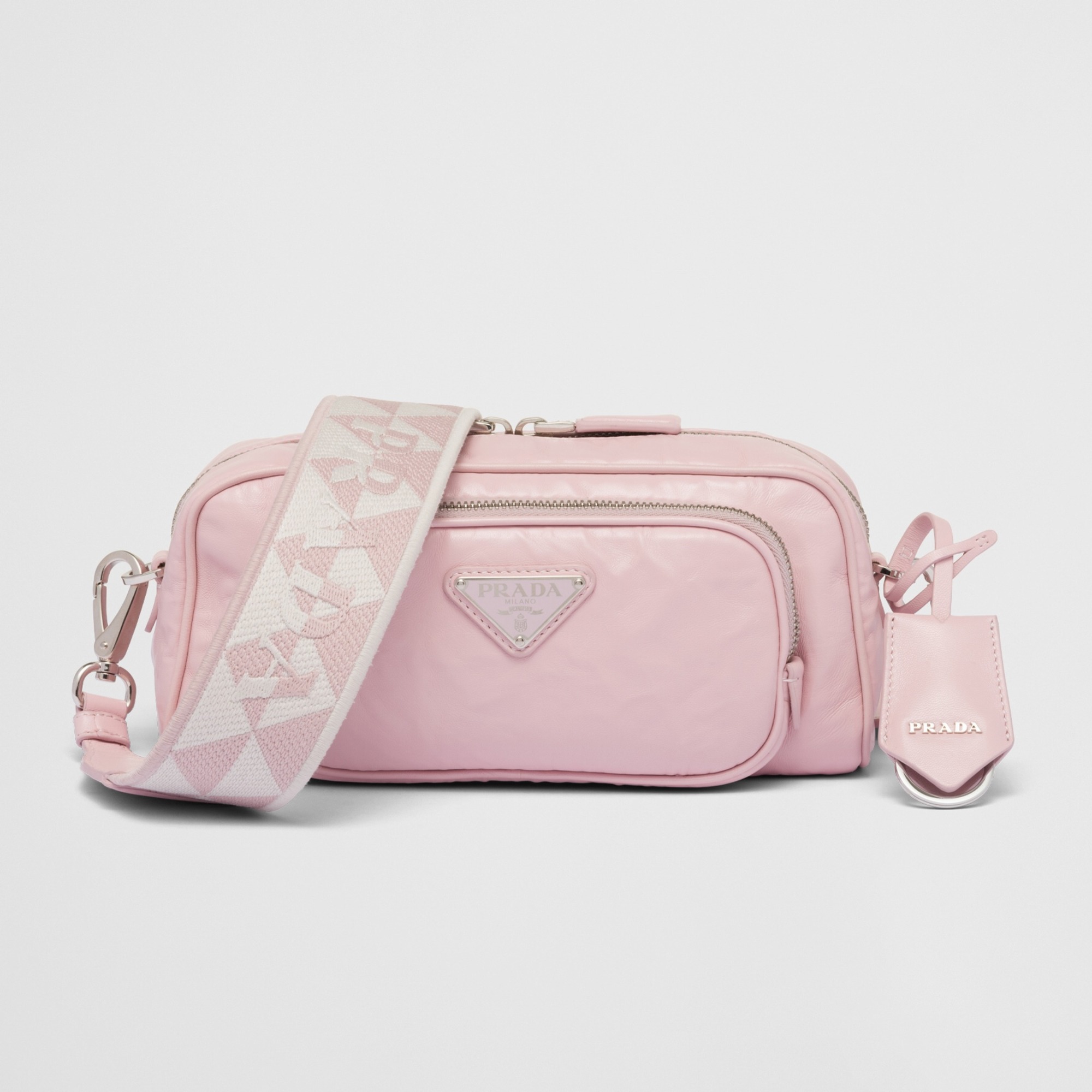 prada三合一牛皮版粉色,prada2023春夏新款图片