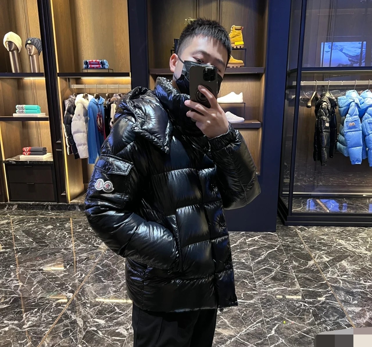 蒙口官方长款羽绒服2023新款,蒙口羽绒服加厚外套