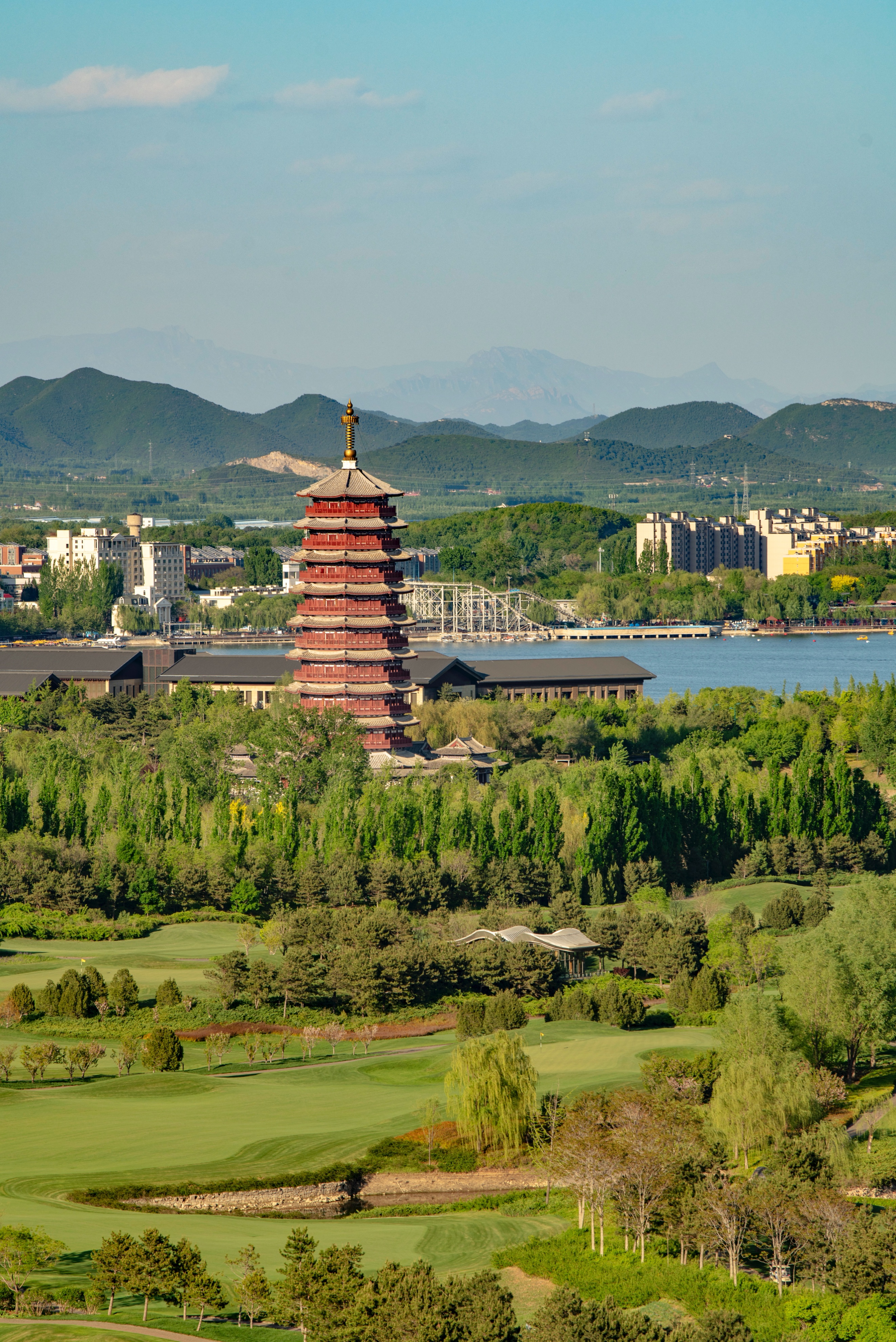 北京郊外的晚上,北京郊外景区