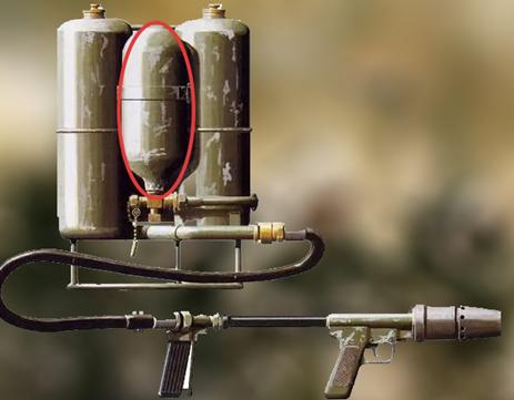 火焰喷射器辟谣,火焰喷射器罐体被击中会爆炸吗