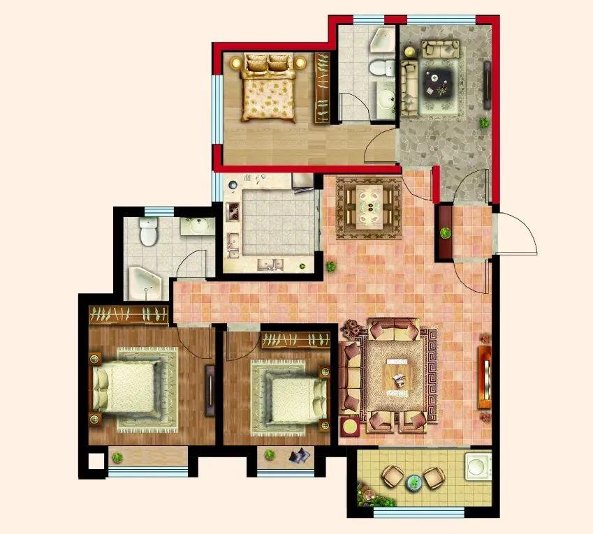 适老化公寓设计,厨房适老化设计
