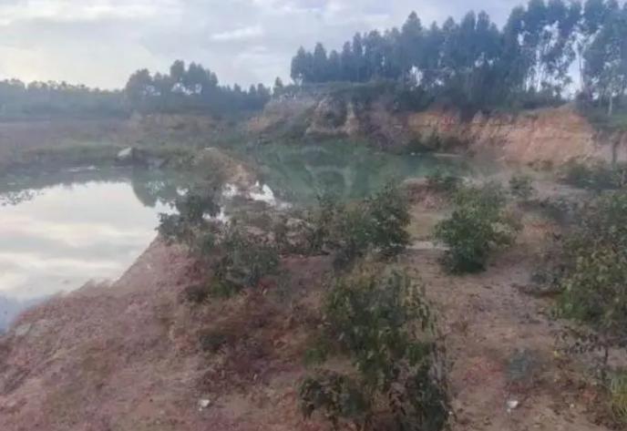 12岁男童掉进食人鱼塘,4名男孩在采沙形成的水塘溺亡