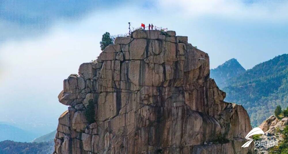 泰山风景扇子崖,泰山扇子崖爬山视频