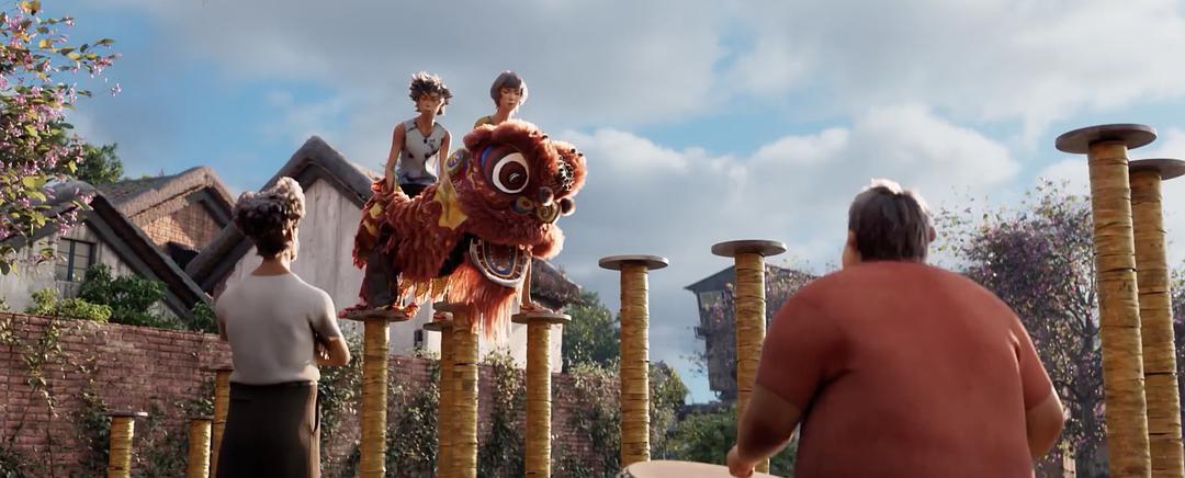 雄狮少年广州比赛片段,九连真人雄狮少年首映