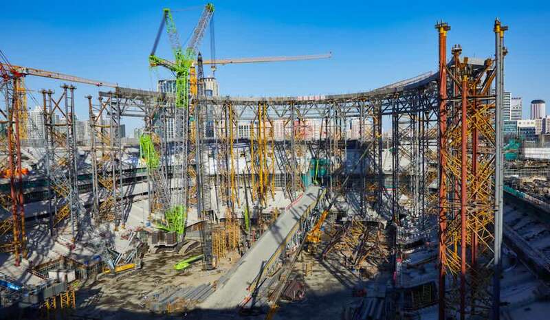 混凝土主体封顶,主体结构封顶施工报道