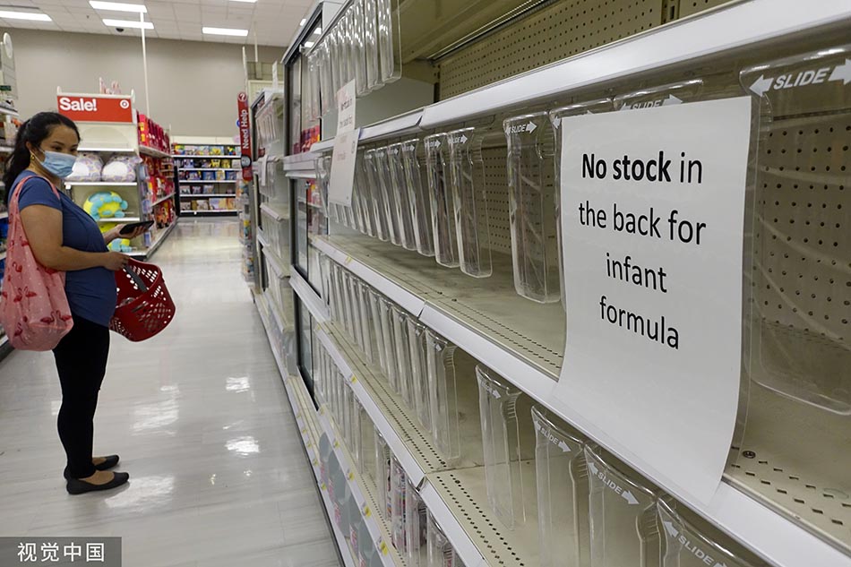 美国奶粉短缺问题愈演愈烈,美国奶粉出现抢购