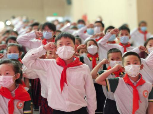 青岛浮山路小学入队仪式,青岛市城阳区实验小学入队仪式