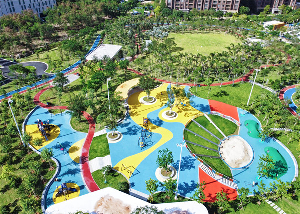 碧海社区体育公园夜景,碧海社区体育公园要门票吗