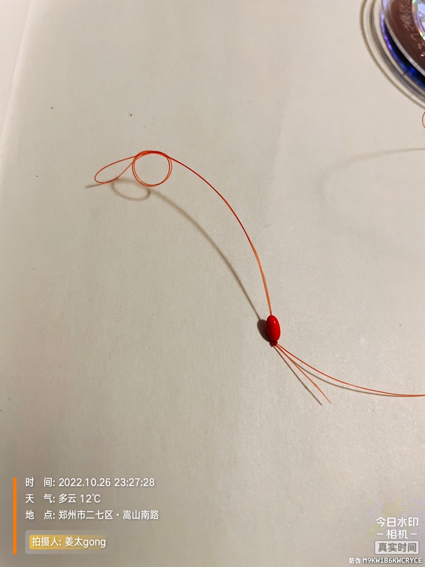 钓鱼主线不打结绑法,钓鱼主线连接竿子的绑法