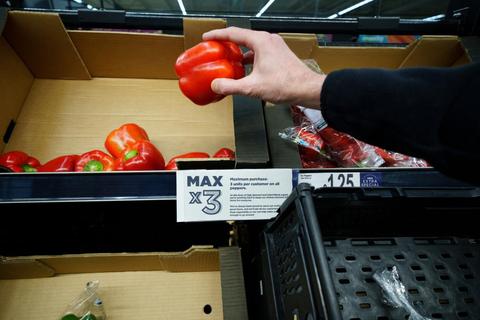 西红柿只能买三个英国遭遇“果蔬荒”