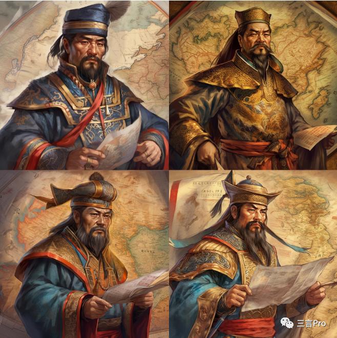 效果惊人！我们用Midjourney生成了四大名著里的23个经典人物画像