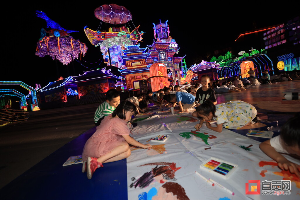 自贡彩灯全球少儿创意征集活动,自贡彩灯绘画