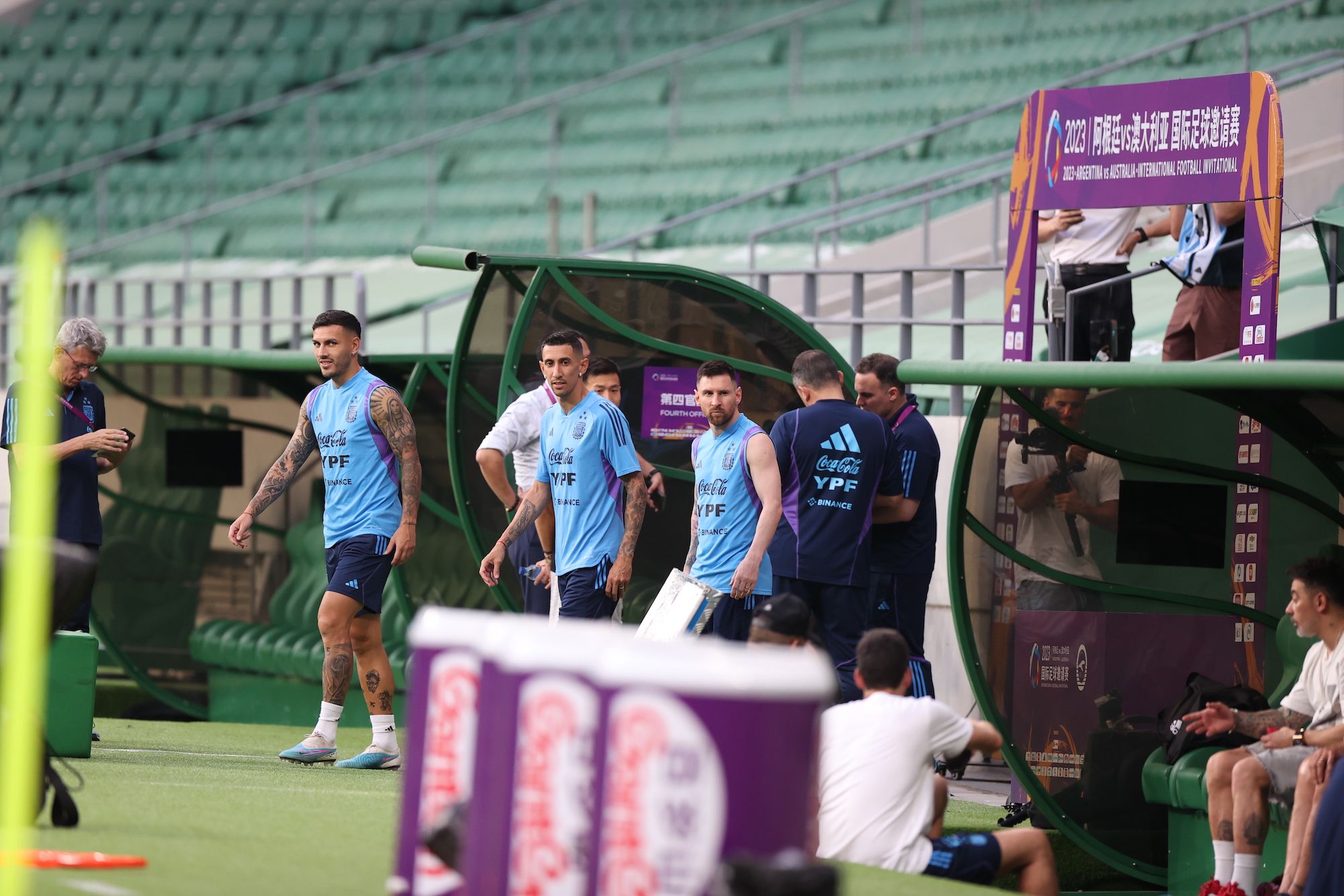 梅西北京比赛现场直播视频,直击北京新工体看梅西首秀