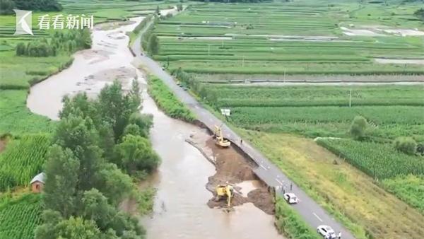 黑龙江尚志暴雨引发洪涝,降雨尚志