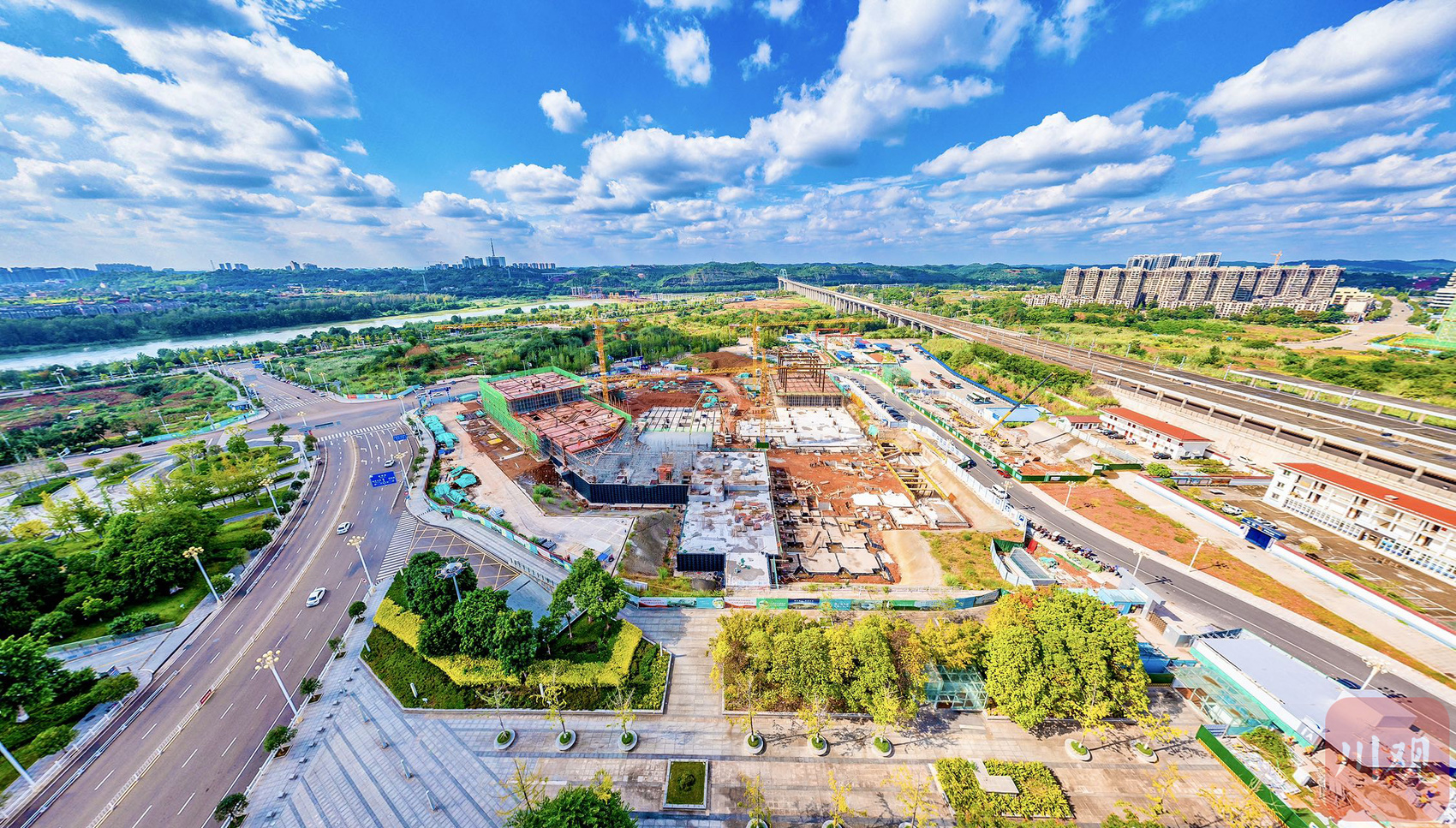 图集｜成渝高铁资阳北综合客运枢纽站最新进展